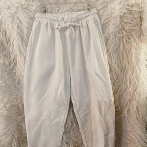 Boohoo White Sweats